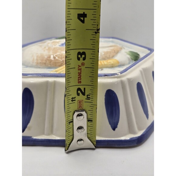 Vintage Ceramic Mallard  Duck Wall Hanging Painted Pie Mold Retro Kitchen - Picture 10 of 11